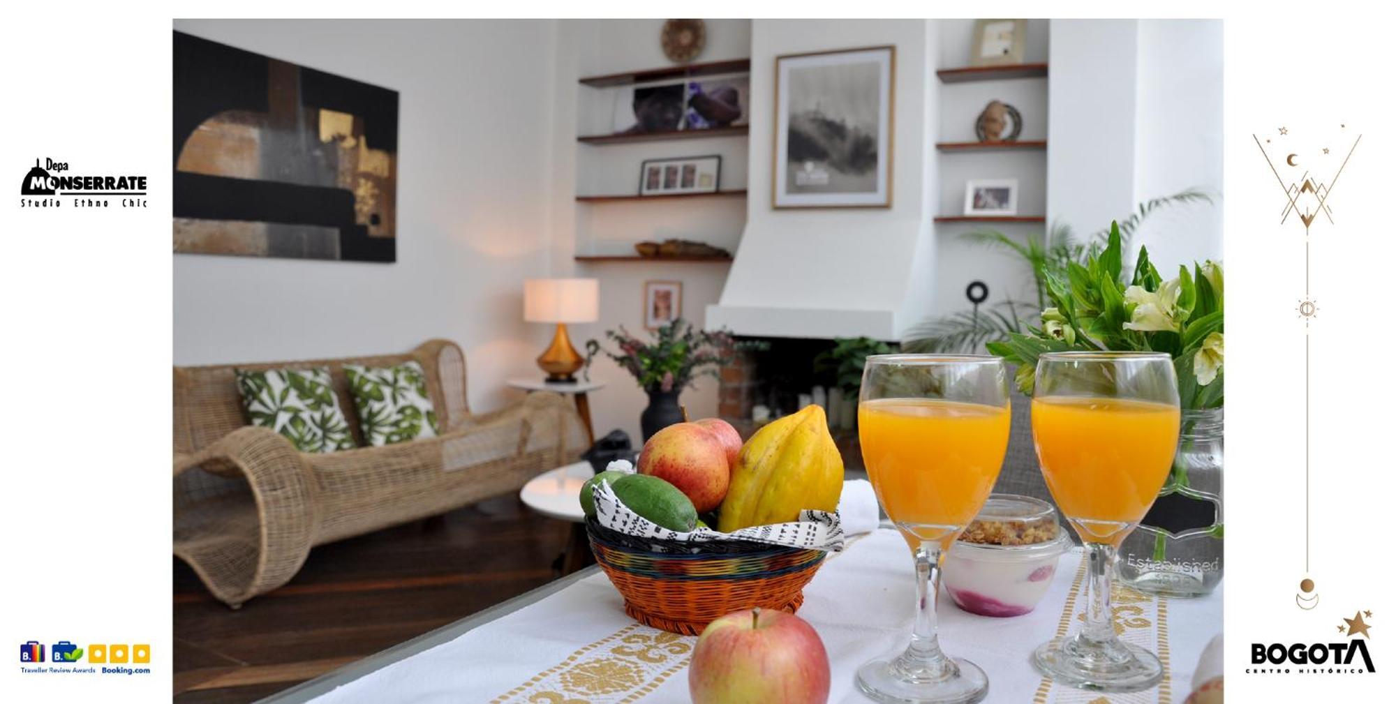 Depa Monserrate - Charming Historic Nest With Breathtaking Mountain Views - Apartaestudio 波哥大 外观 照片